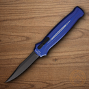 Piranha Knives Auto Rated-R Tactical Folding Knife 3.5" 154CM Steel Blade Blue Aluminum Handle