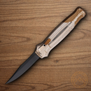 Piranha Knives Auto Rated-R Tactical Folding Knife 3.5" 154CM Steel Blade Camo Aluminum Handle