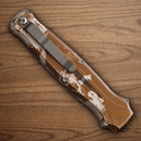 Piranha Knives Auto Rated-R Folding Knife 3.5" 154CM Steel Blade Camo Aluminum Handle