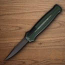 Piranha  Knives Auto Rated-R Tactical Folding Knife 3.5" 154CM Steel Blade Green Aluminum Handle