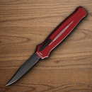 Piranha Knives Auto Rated-R Tactical Folding Knife 3.5" 154CM Steel Blade Red Aluminum Handle