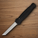Piranha Knives Auto Rated-R Folding Knife 3.5" 154CM Steel Blade Black Aluminum Handle