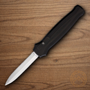 Piranha Knives Auto Rated-X Folding Knife 3.5" 154CM Steel Blade Black Aluminum Handle.