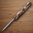 Piranha Knives Auto Rated-X Folding Knife 3.5" 154CM Steel Blade Camo Aluminum Handle.