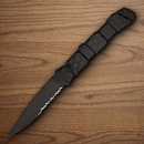 Piranha Knives Auto 21 Tactical Folding Knife 3.5" CPM S30V Steel Blade Black Aluminum Handle