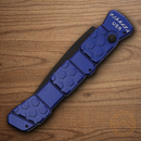 Piranha Knives Auto 21 Tactical Folding Knife 3.5" CPM S30V Steel Blade Blue Aluminum Handle