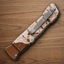Piranha Knives Auto 21 Folding Knife 3.5" CPM S30V Steel Blade Camo Aluminum Handle