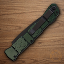 Piranha Knives Auto 21 Tactical Folding Knife 3.5" CPM S30V Steel Blade Green Aluminum Handle