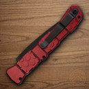 Piranha Knives Auto 21 Tactical Folding Knife 3.5" CPM S30V Steel Blade Red Aluminum Handle