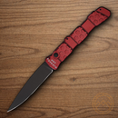 Piranha Knives Auto 21 Tactical Folding Knife 3.5" CPM S30V Steel Blade Red Aluminum Handle