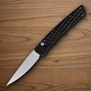 Piranha Knives Auto Crossfire Folding Knife 3" CPM S30V Steel Blade Black Aluminum Handle