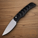 Piranha Knives Auto Paradox Folding Knife 3.25" 154CM Steel Blade Black Aluminum Handle