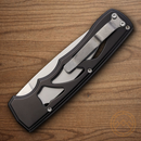 Piranha Knives Auto MagnaRaptor Folding Knife 3.5" MagnaCut Steel Blade Black Aluminum Handle