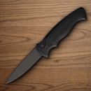 Piranha Knives Auto Velocity Folding Knife 3.13" 154CM Steel Blade Black Aluminum Handle