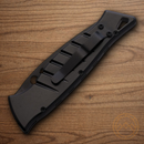 Piranha Knives Auto Amazon Tactical Folding Knife 3.25" 154CM Steel Blade Black Aluminum Handle
