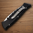 Piranha Knives Auto Amazon Folding Knife 3.25" 154CM Steel Blade Black Aluminum Handle