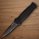 Piranha Knives Auto Bodyguard Folding Knife 3.25" CPM S30V Steel Blade Black Aluminum Handle.