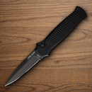 Piranha Knives Auto Bodyguard Tactical Folding Knife 3.25" CPM S30V Steel Blade Black Aluminum Handle.