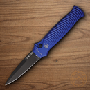 Piranha Knives Auto Bodyguard Tactical Folding Knife 3.25" CPM S30V Steel Blade Blue Aluminum Handle