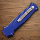 Piranha Knives Auto Bodyguard Tactical Folding Knife 3.25" CPM S30V Steel Blade Blue Aluminum Handle