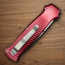 Piranha Knives Auto Bodyguard Folding Knife 3.25" CPM S30V Steel Blade Red Aluminum Handle