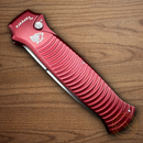 Piranha Knives Auto Bodyguard Folding Knife 3.25" CPM S30V Steel Blade Red Aluminum Handle