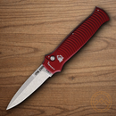 Piranha Knives Auto Bodyguard Folding Knife 3.25" CPM S30V Steel Blade Red Aluminum Handle