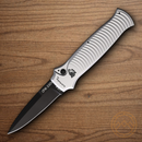 Piranha Knives Auto Bodyguard Folding Knife 3.25" CPM S30V Steel Blade Silver Aluminum Handle.