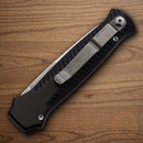 Piranha Knives Auto Miniguard Folding Knife 2.75" CPM S30V Steel Blade Black Aluminum Handle