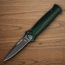 Piranha Knives Auto Miniguard Tactical Folding Knife 2.75" CPM S30V Steel Blade Green Aluminum Handle