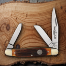 Queen Stockman Pocket Knife Polished 1095HC Stainless Blades Jigged Bone Handle