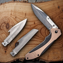 Remington RXB Liner Folding Knife 3.5" 440 Steel Blade Tan/Black Nylon Handle