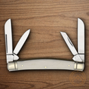 Rough Ryder Congress Pocket Knife Stainless Steel Blades White Bone Handle