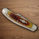 Rough Ryder Sowbelly Stockman  Pocket Knife Stainless Steel Blades Amber Bone Handle