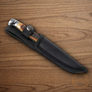 Rough Ryder Small Hunter Fixed Knife 3.13" Blade Amber Jiggel Bone Handle