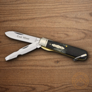 Rough Ryder Electricians Pocket Knife Stainless Steel Blade Buffalo Horn Handle
