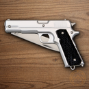 Rough Ryder 45 Pistol Folding Knife 2.75" Stainless Steel Blade Black Synthetic Handle