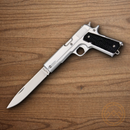 Rough Ryder 45 Pistol Folding Knife 2.75" Stainless Steel Blade Black Synthetic Handle