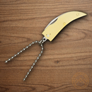 Rough Ryder Bear Claw  Folding Knife 1.25" Stainless Steel Blade Blue/Brass Bone Handle
