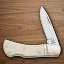 Rough Ryder Mustang Folding Knife 1.88" 440 Steel Blade White Bone Handle