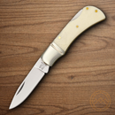 Rough Ryder Mustang Folding Knife 1.88" 440 Steel Blade White Bone Handle