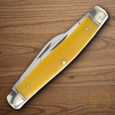 Rough Ryder Stockman Pocket Knife Stainless Steel Blades Yellow Bone Handle