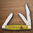 Rough Ryder Stockman Pocket Knife Stainless Steel Blades Yellow Bone Handle