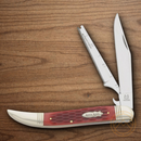 Rough Ryder Fish Pocket Knife 440 Steel Blade Red Bone Handle