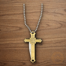 Rough Ryder Brass Cross Folding Knife Stainless Steel Blade Brass Handle