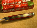 Rough Ryder Trapper Pocket Knife Stainless Steel Blades Red Bone Handle