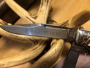 Rough Ryder Trapper Pocket Knife Stainless Steel Blades Buckshot Bone Handle.