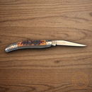 Rough Ryder Toothpick Folding Knife Stainless Steel Blade Ram's Horn Handle