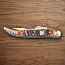 Rough Ryder Toothpick Folding Knife Stainless Steel Blade Ram's Horn Handle