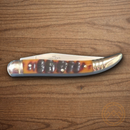 Rough Ryder Toothpick Folding Knife Stainless Steel Blade Ram's Horn Handle